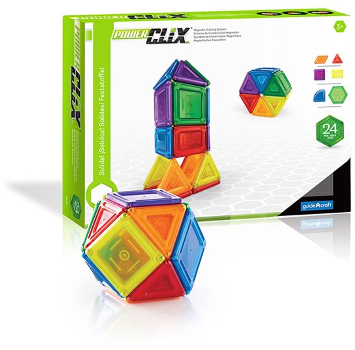 PowerClix Solid 24pc - GuideCraft - vanaf 4 jaar