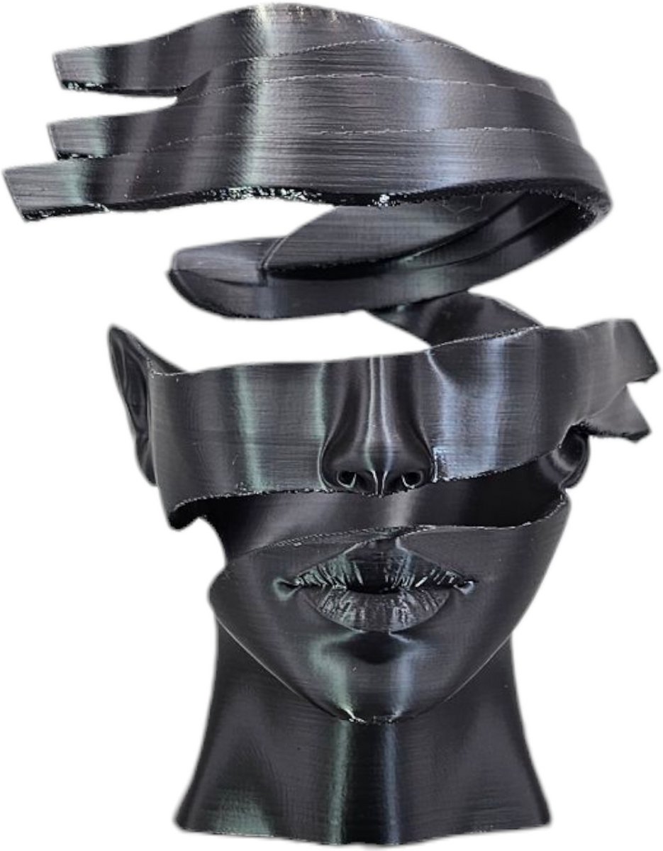 Layerzz Unpeeled - 3D geprint huisdecoratie - abstract - kunst - duurzaam - beeld - 15 cm