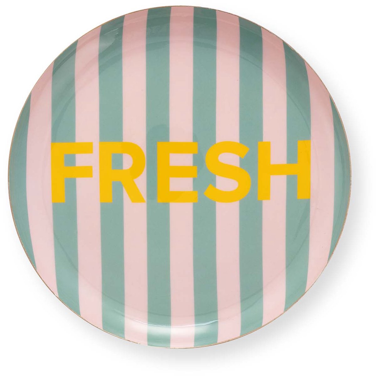 Wandbord - Fresh - Muurdecoratie van Metaal - Meerkleurig - 25cm