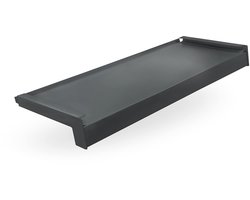 DQ-PP Vensterbank Aluminium + Poedercoating - 170 cm - Antraciet RAL 7016 - Diepte 22,5 cm - Weersbestendig - Incl. aluminium eindkappen - Vensterbank - Buitenvensterbank - Vensterbank - Buiten