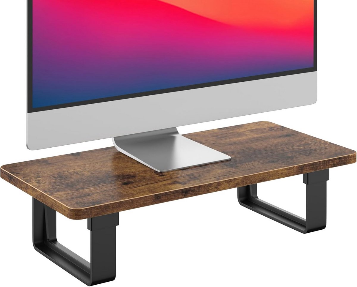 Ergonomische Monitorstandaard Hout - Verhoogd BureauOrganizer voor PC, Laptop en Printer
