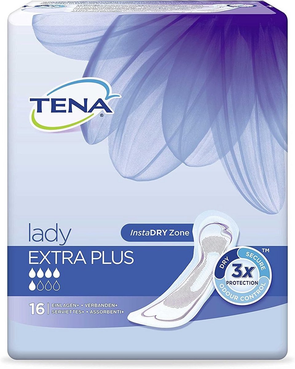 Inlegkruisjes Extra Plus Absorberend - 16 Stuks voor Lichte incontinentie