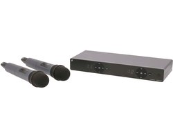 Sennheiser XSW1-825 Dual (B 614-638MHz) - Draadloze microfoonset bestaande uit 2 microfoons, B-band (614 - 638 MHz)