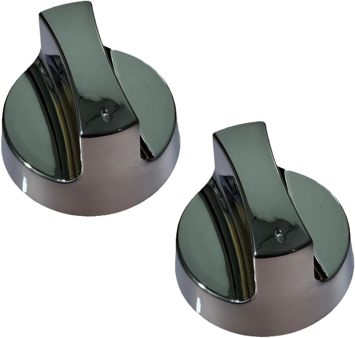 Set van 2 Universele Knoppen voor Fornuis, Koelkast en Vriezer - 6 mm As