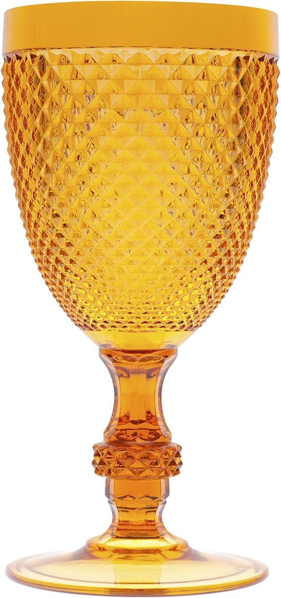 Grote Gele Kunststof Kelk - Duurzaam Drinkglas - 39 cl Inhoud