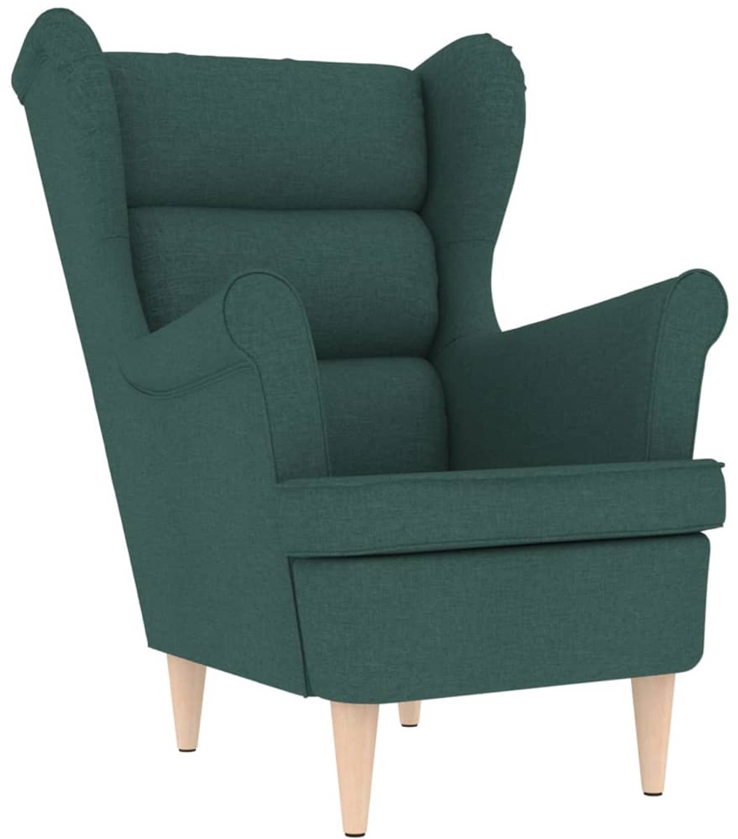 Fauteuil - Relaxstoel - Relaxfauteuil - Stoel - Met armleuning - Voor één Persoon - Donkergroen