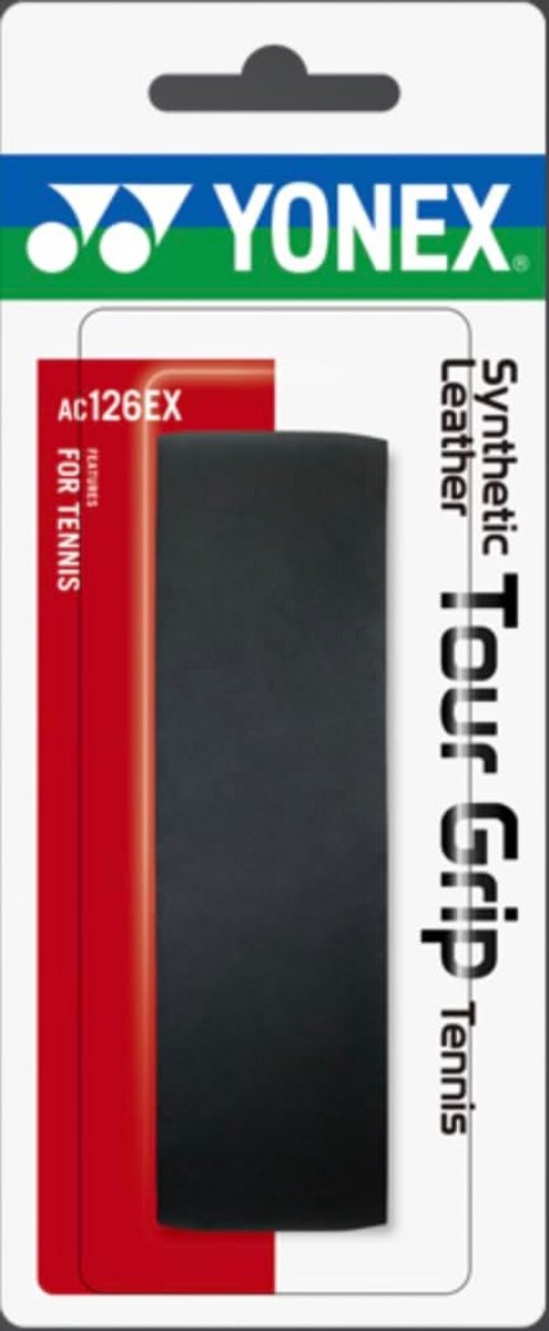 Tennis Grip Zwart Synthetisch Leer - Comfortabele Overgrip