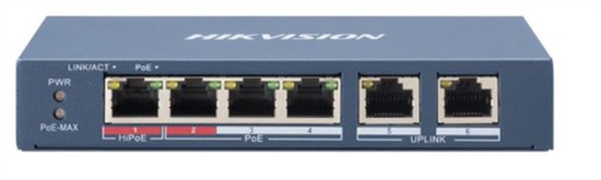 Commutateur Hikvision DS-3E0106HP-E 6 ports (4x PoE)