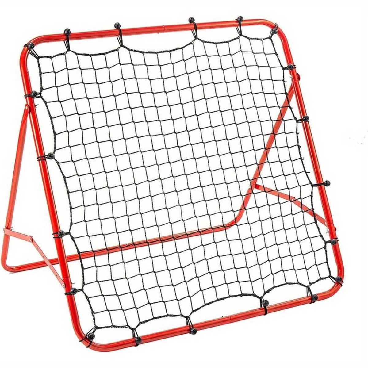 Opvouwbaar Rebound Net 100×100 cm – Verstelbaar Voetbal Rebounder – Draagbaar Trainingsdoel voor Techniek & Passing