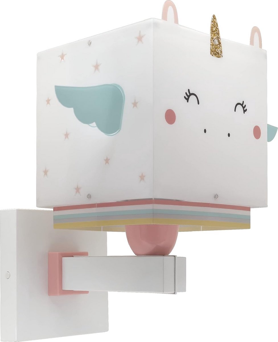 Wandlamp Eenhoorn voor Kinderkamer - Dieren Wandlamp met Schakelaar