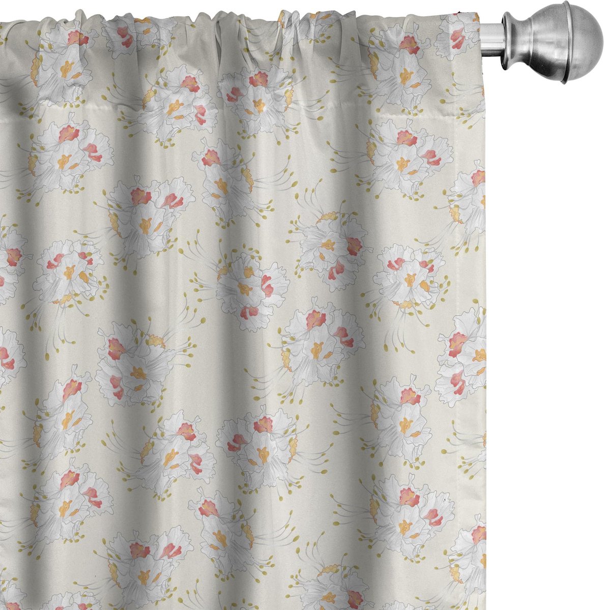 ABAKUHAUS Gordijnen – 2-delig 75x175 cm – Mikrofaser, halfdonker, Marigold Eierschaal Marigold
