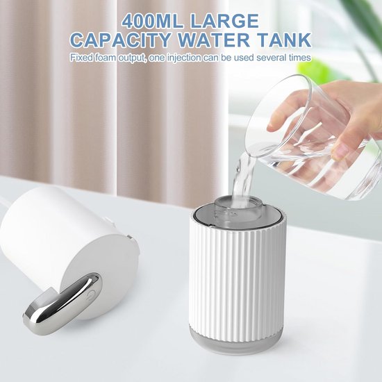 Mamiddle Automatische Zeepdispenser met Sensor - Infrarood, IPX5 Waterdicht, USB-C Oplaadbaar, 3 Doseringstanden - Zonder Aanraking voor Keuken & Bad (Geltype - Crèmekleurig ABS Mamiddle Automatische Zeepdispenser met Sensor - Infrarood, IPX5 Waterdicht, USB-C Oplaadbaar, 3 Doseringstanden - Zonder Aanraking voor Keuken & Bad (Geltype - Crèmekleurig ABS