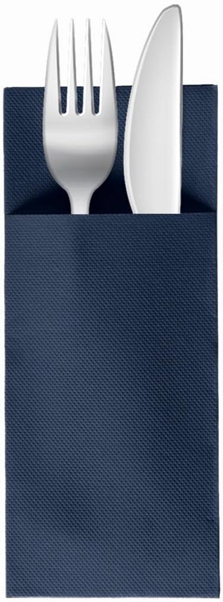 Premium Wegwerp Servetten Donkerblauw 32x38 cm - 50 Stuks