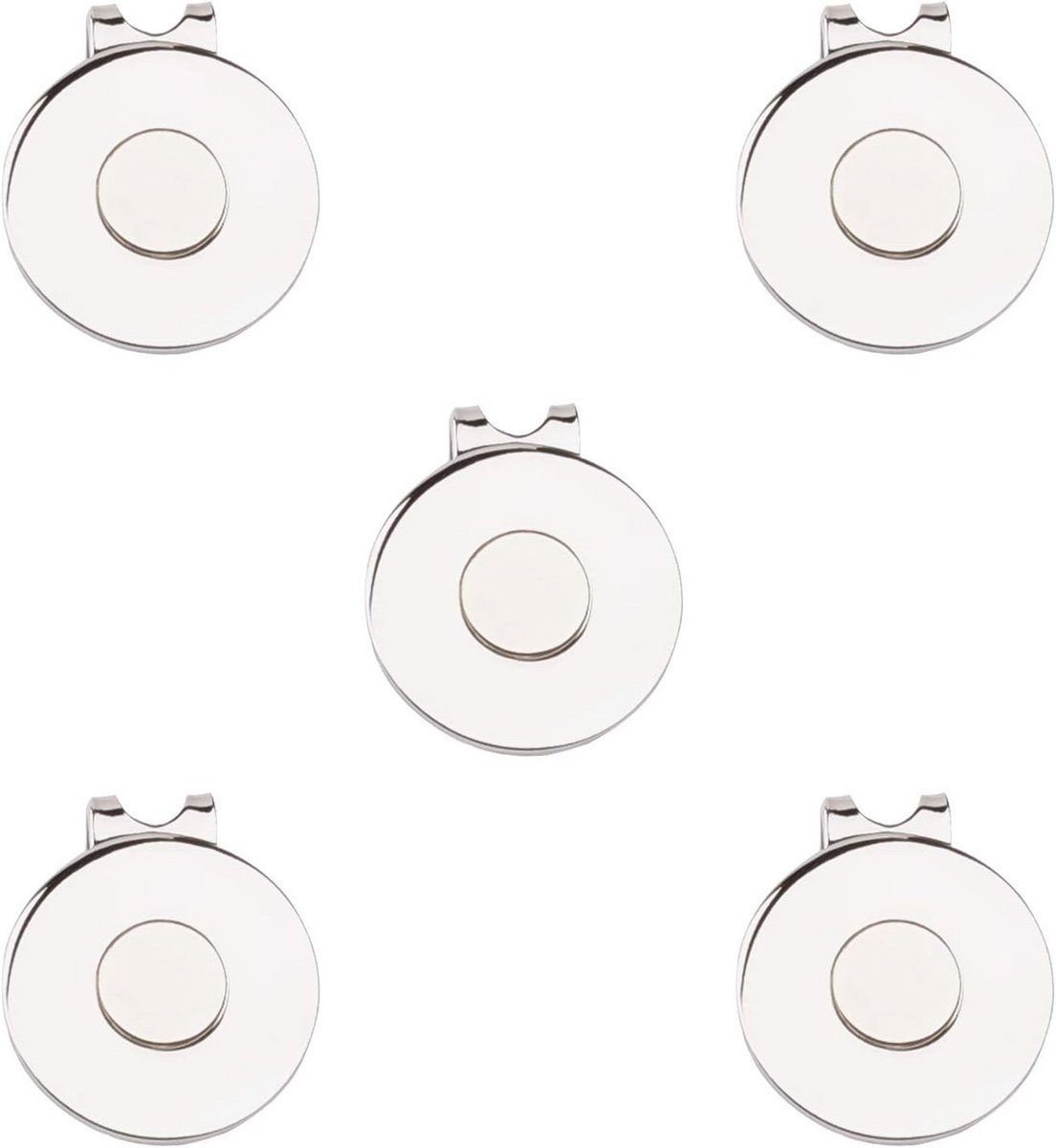 Magnetische Golf Hoed Clips - 5 Pack Bal Marker Houder voor Golfaccessoires