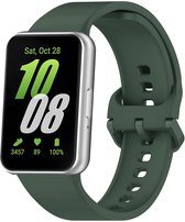 Siliconen bandje - Geschikt voor Samsung Galaxy Fit 3 - Donkergroen