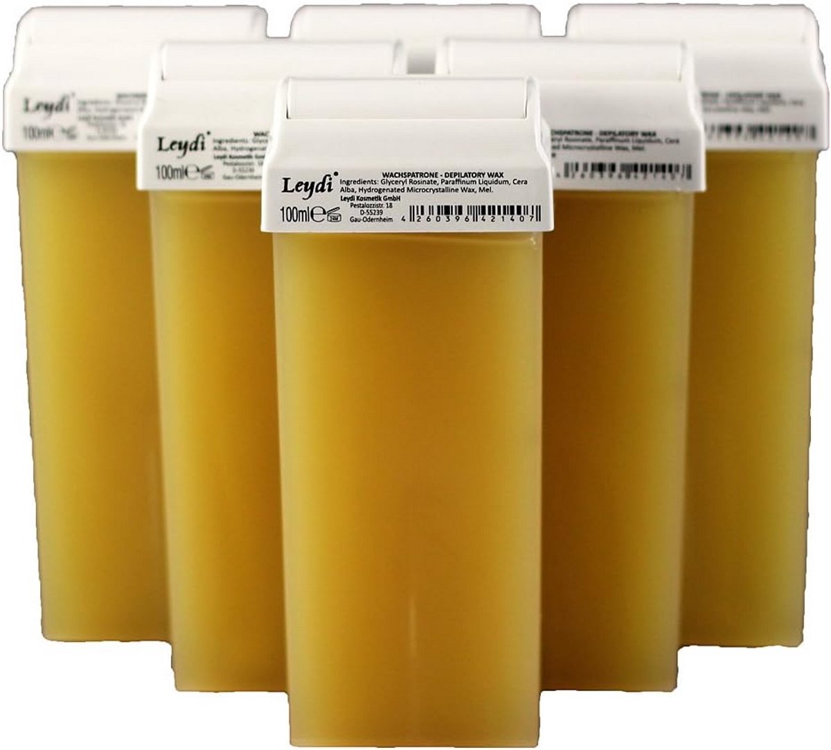 Warme Waspatronen Honing Navulset 6 x 100 ml voor Waxapparaat