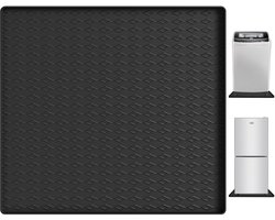 Unyqoos® Zwarte siliconen mat van 60x60 cm voor bescherming van vloer en apparaten