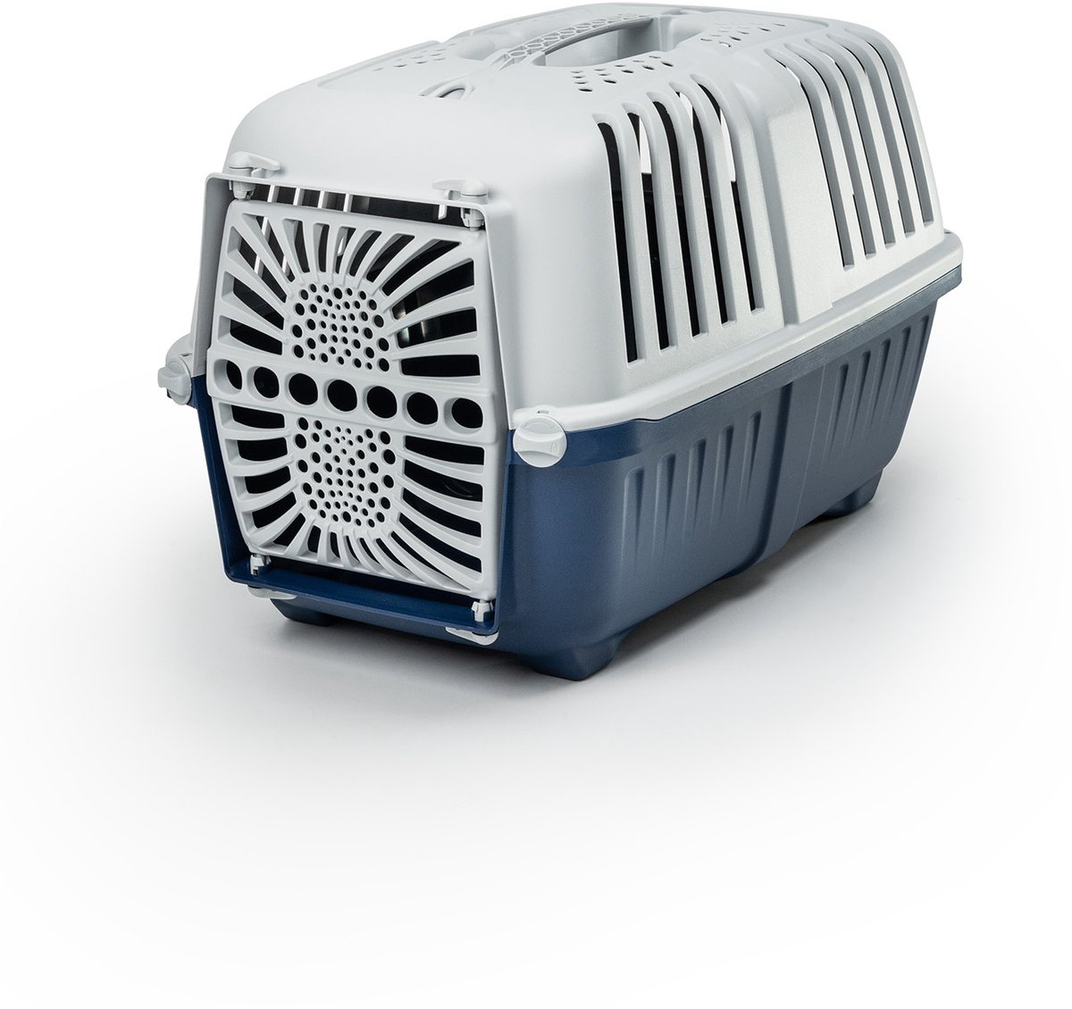 lionto kattentransportbox licht & makkelijk te dragen 55x36x36 cm donkerblauw