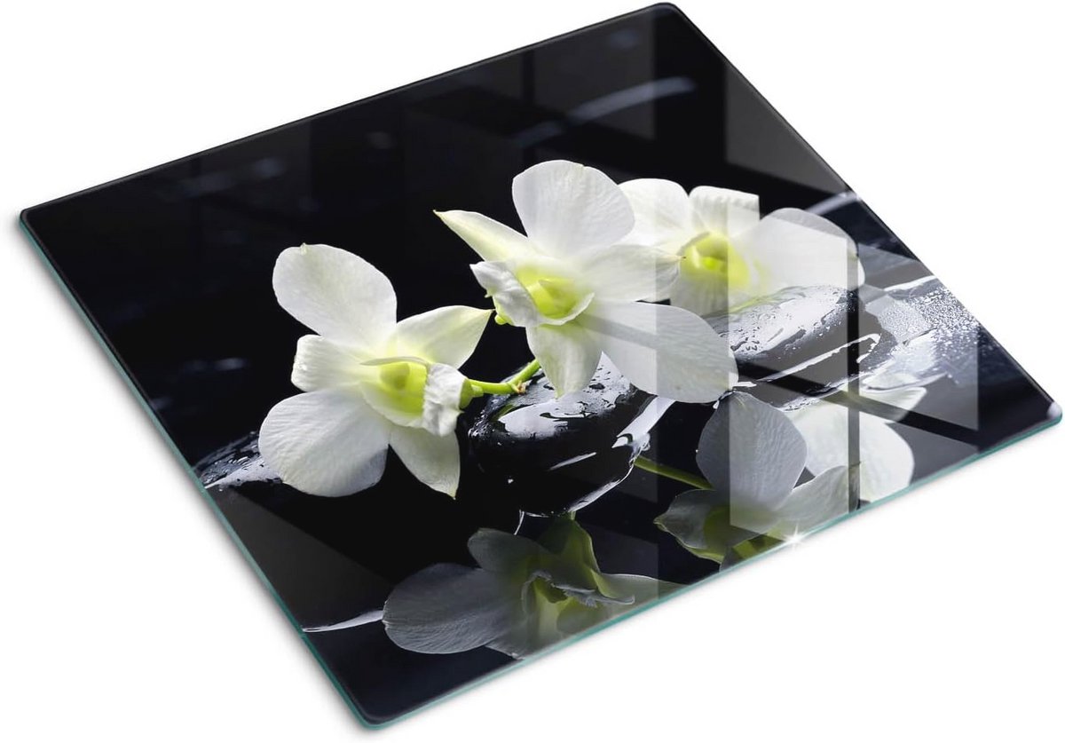 Decoratieve Snijplank van Geharde Glas - 60x52 cm - Veelzijdige Keuken Accessoire