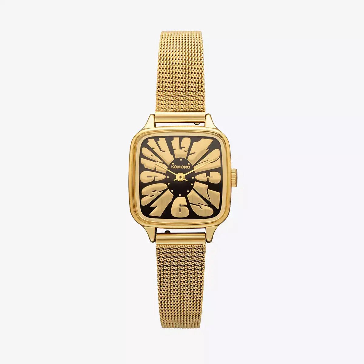 Komono Kate Flower Royale Gold Black Horloge
