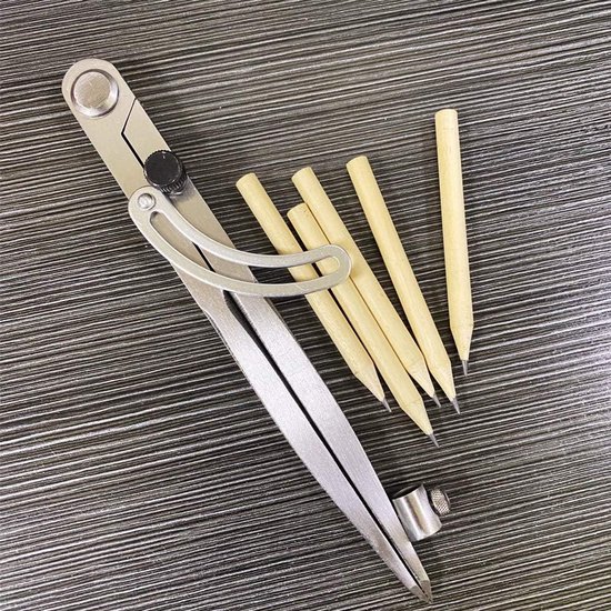 Pass voor houtbewerking, 50,8 cm, precisietekenpasser met