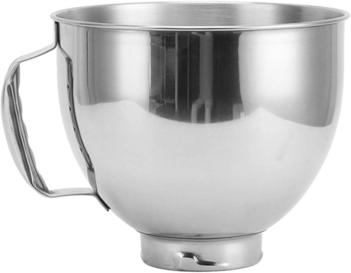 Allecta - Roestvrijstalen Mengkom 4,5-5 QT voor Keukenmixer Accessoireopzetstuk