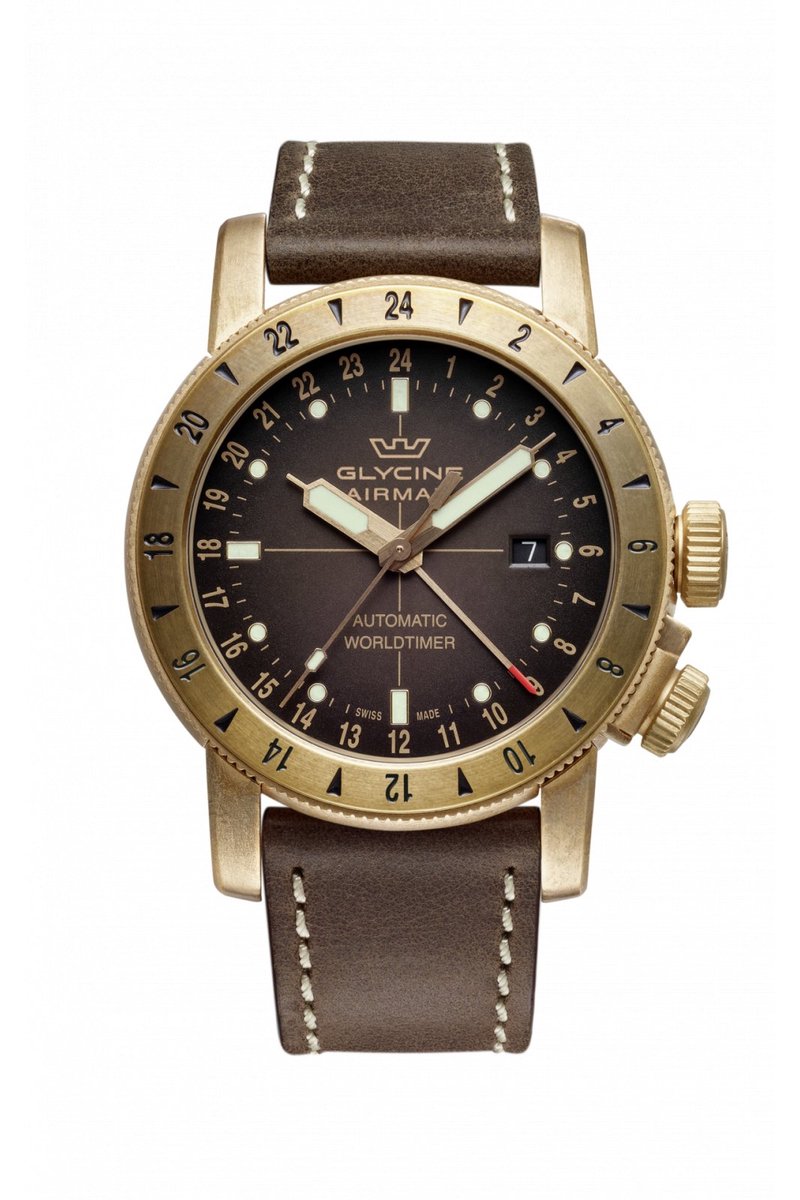 Glycine GL0166 - Airman Bronze GMT 44