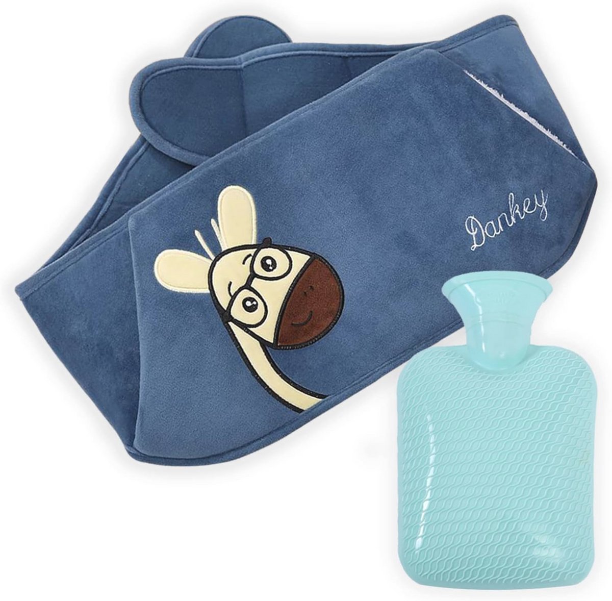 Warmwaterkruik met Fleece Hoes voor Pijnverlichting en Warmtebehoud