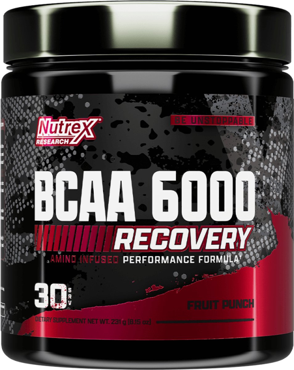 Nutrex Research BCAA 6000 (30 serv) Fruit Punch - Aminozuren - BCAA
