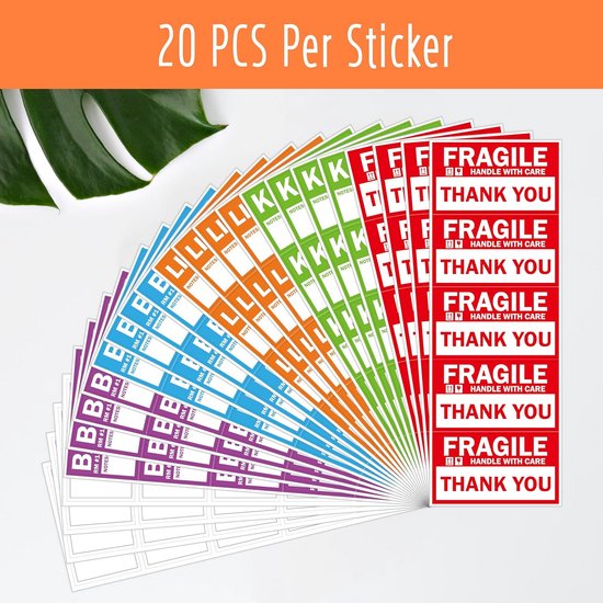 50-500 stuks doorzichtige stickers voor een vrolij... – Grandado