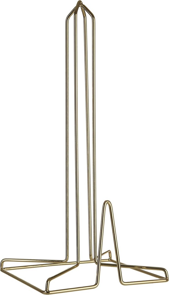 Minimalistische Keukenrolhouder van Metaal in Goud 31 cm