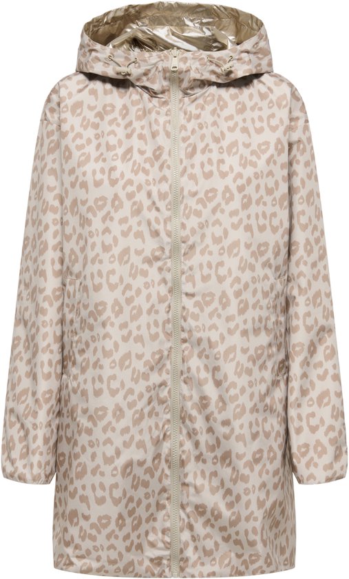 Only Jas Onlfry Reversible Leo Coat Otw Cs 15365382 Gold Colour/leo Dames Maat - S