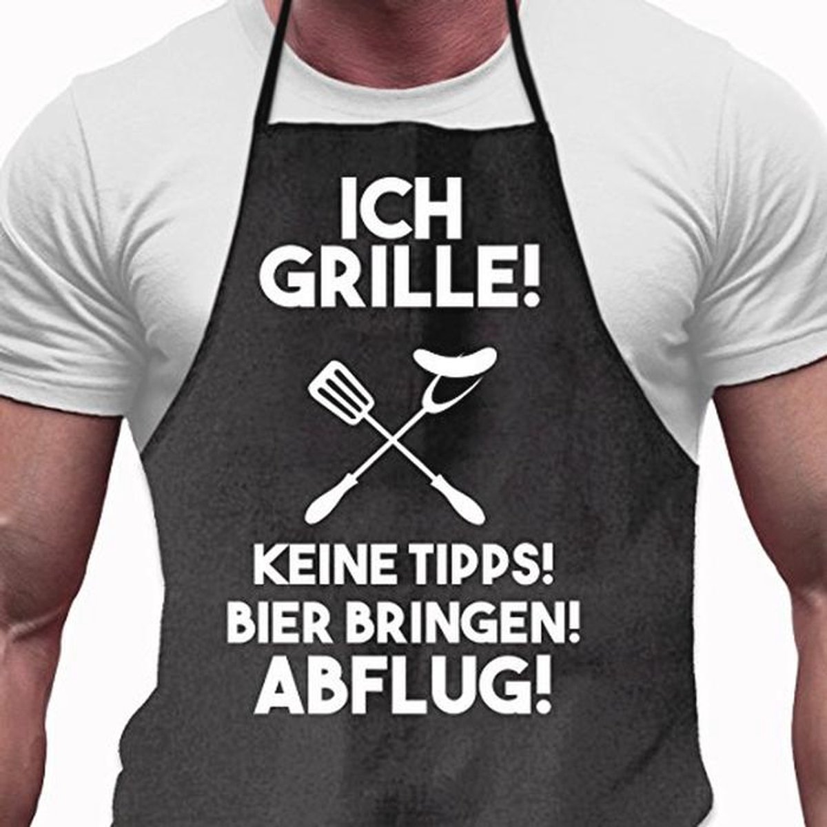 Grappig BBQ-schort voor mannen - Perfect cadeau voor grillmeester