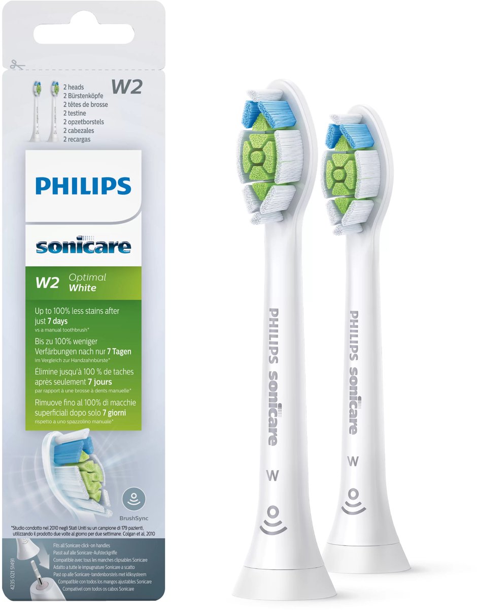 Philips Sonicare Optimal White Standaard HX6062/10 (2 stuks)