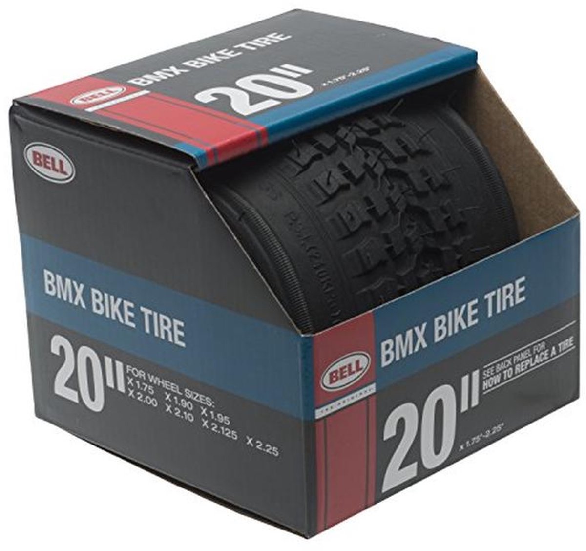 BMX Fietsband 20" x 1.7-2.2 cm - Zwart