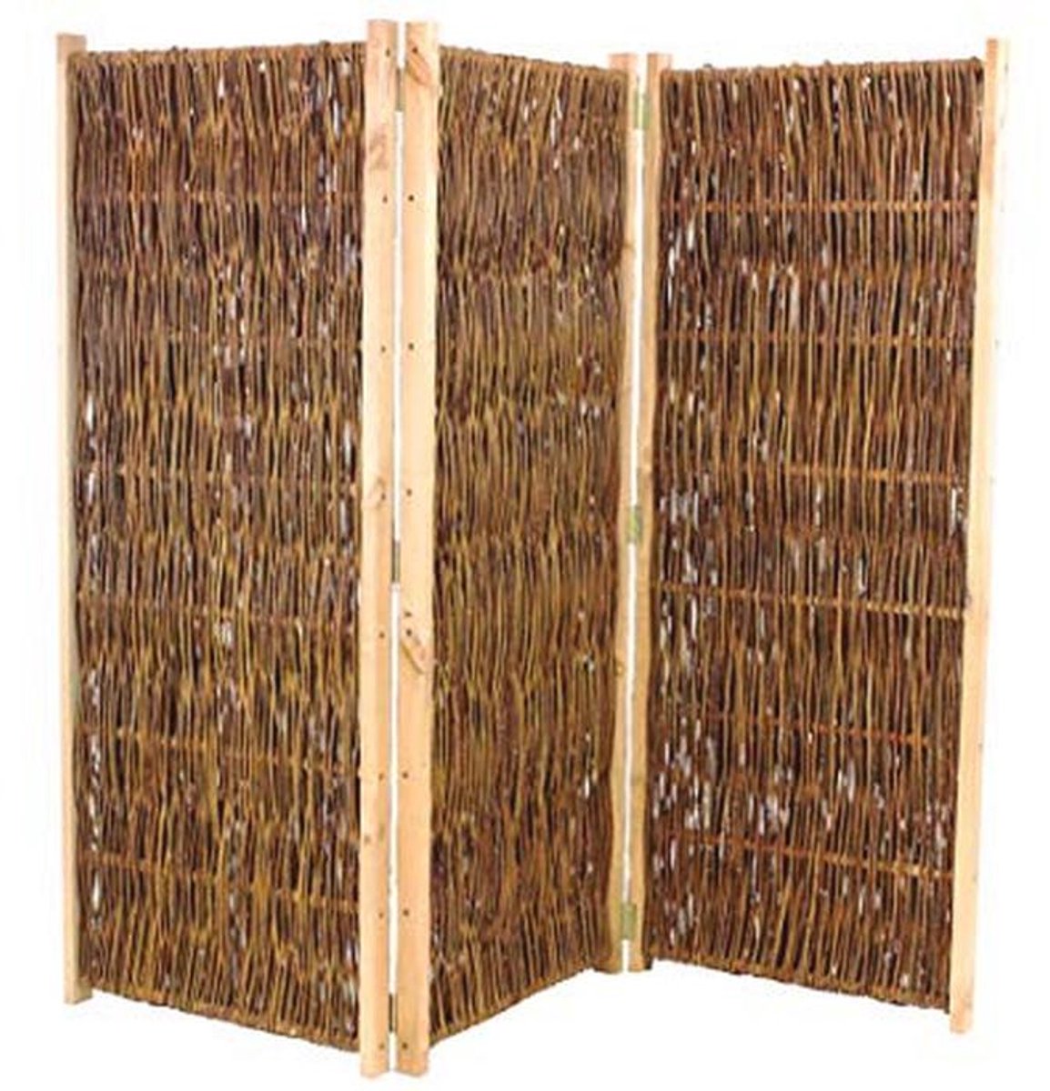 Mobiele scheidingswand 3-delig - Inkijkbescherming en ruimteverdeler 180 cm x 180 cm