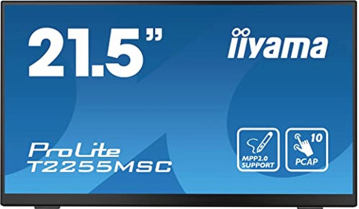 21,5 inch Full HD Capacitive Touchscreen Monitor met 10 Punten Multitouch en HDMI