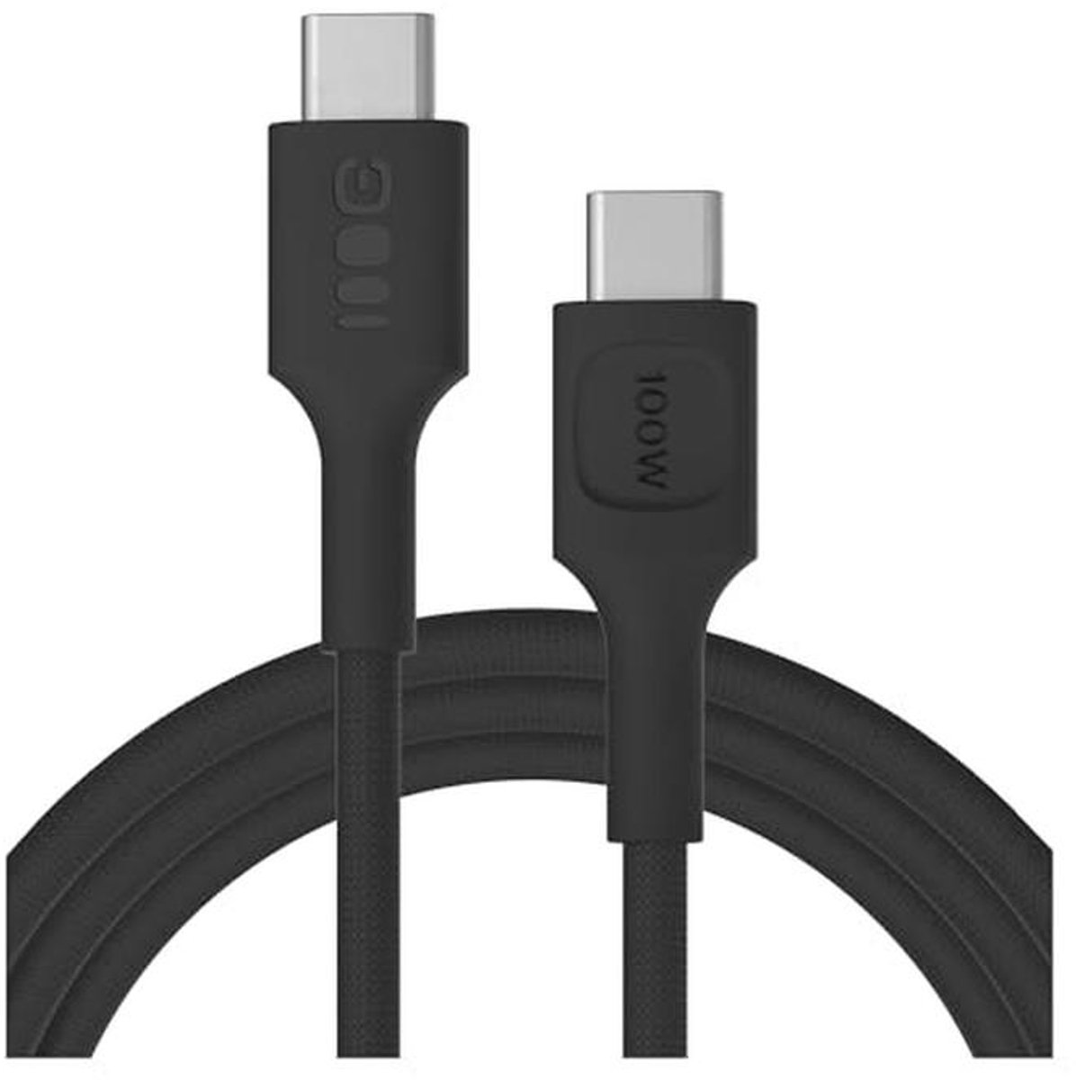 USB-C Oplaadkabel 200 cm - 100W PD, Gevlochten Nylon, Extra Lang, Ideaal voor Thuis en Kantoor