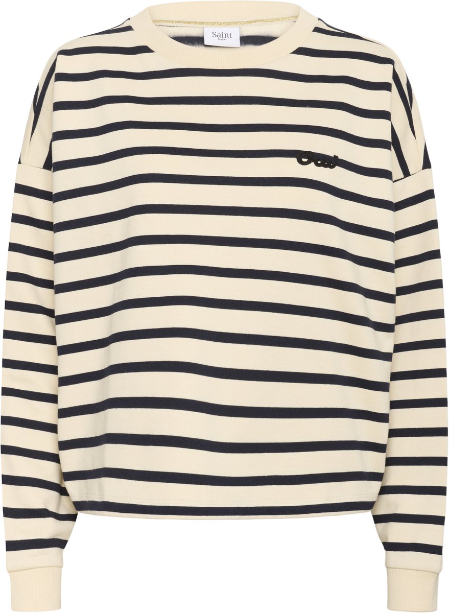 Saint Tropez OsiriaSZ Sweatshirt Dames Trui - Seedpearl Nightsky Stripe