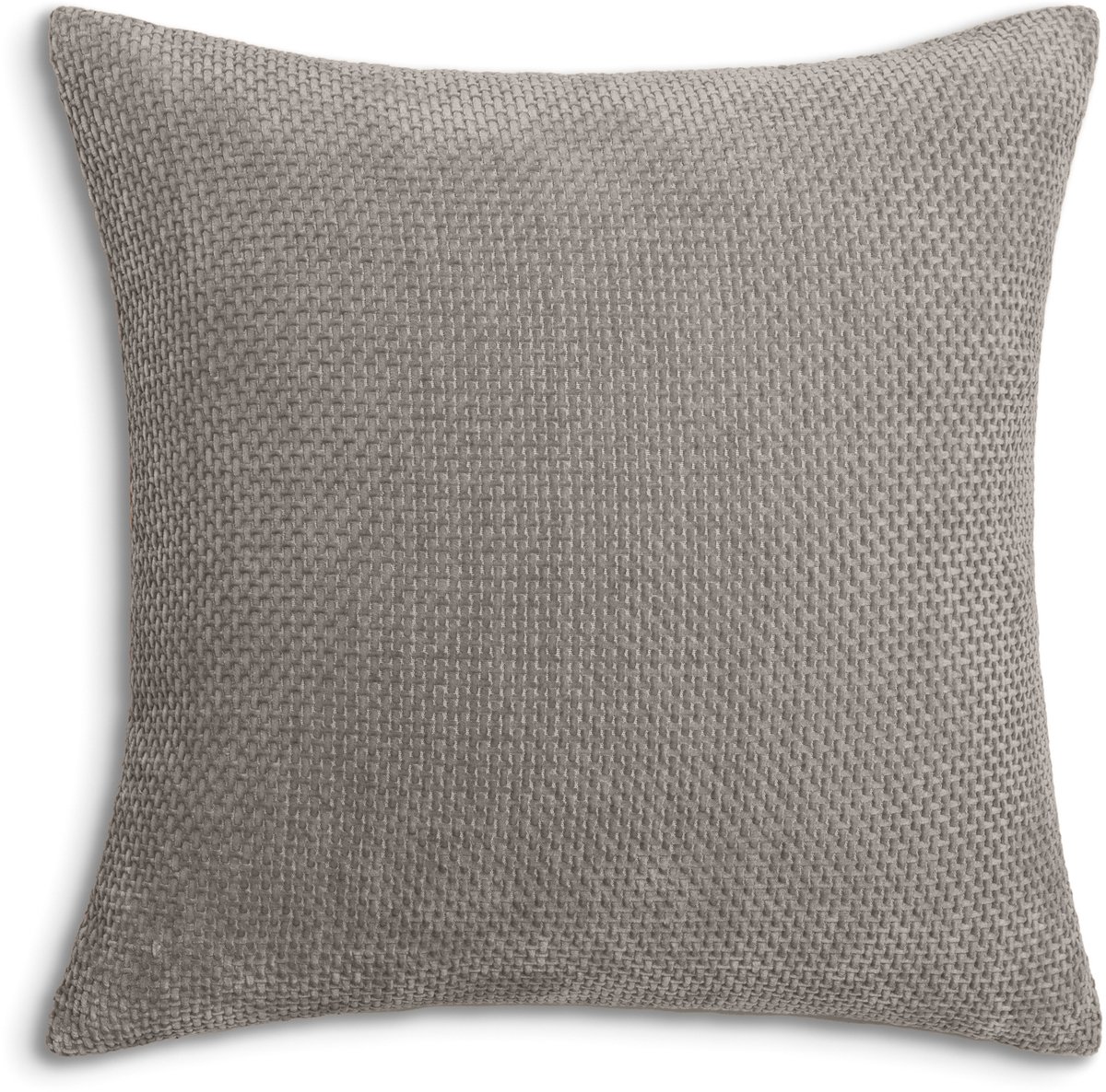 Heckettlane Sierkussen Velours Panama - Taupe Grey - Sierkussens 48x48 cm - 100% Polyester Velours - Inclusief Binnenkussen