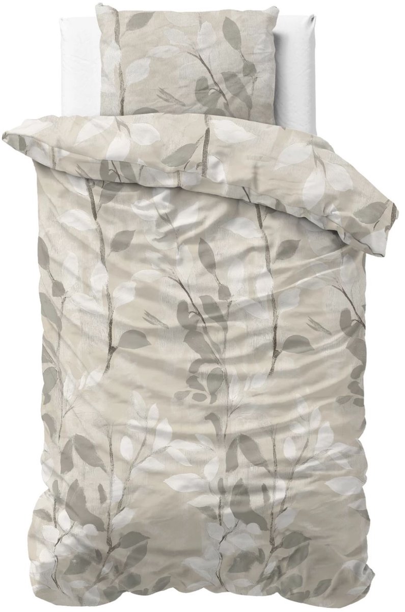Sleeps Essence Flanel Dekbedovertrek Zand - 140x200/220 cm - Warm en Zacht
