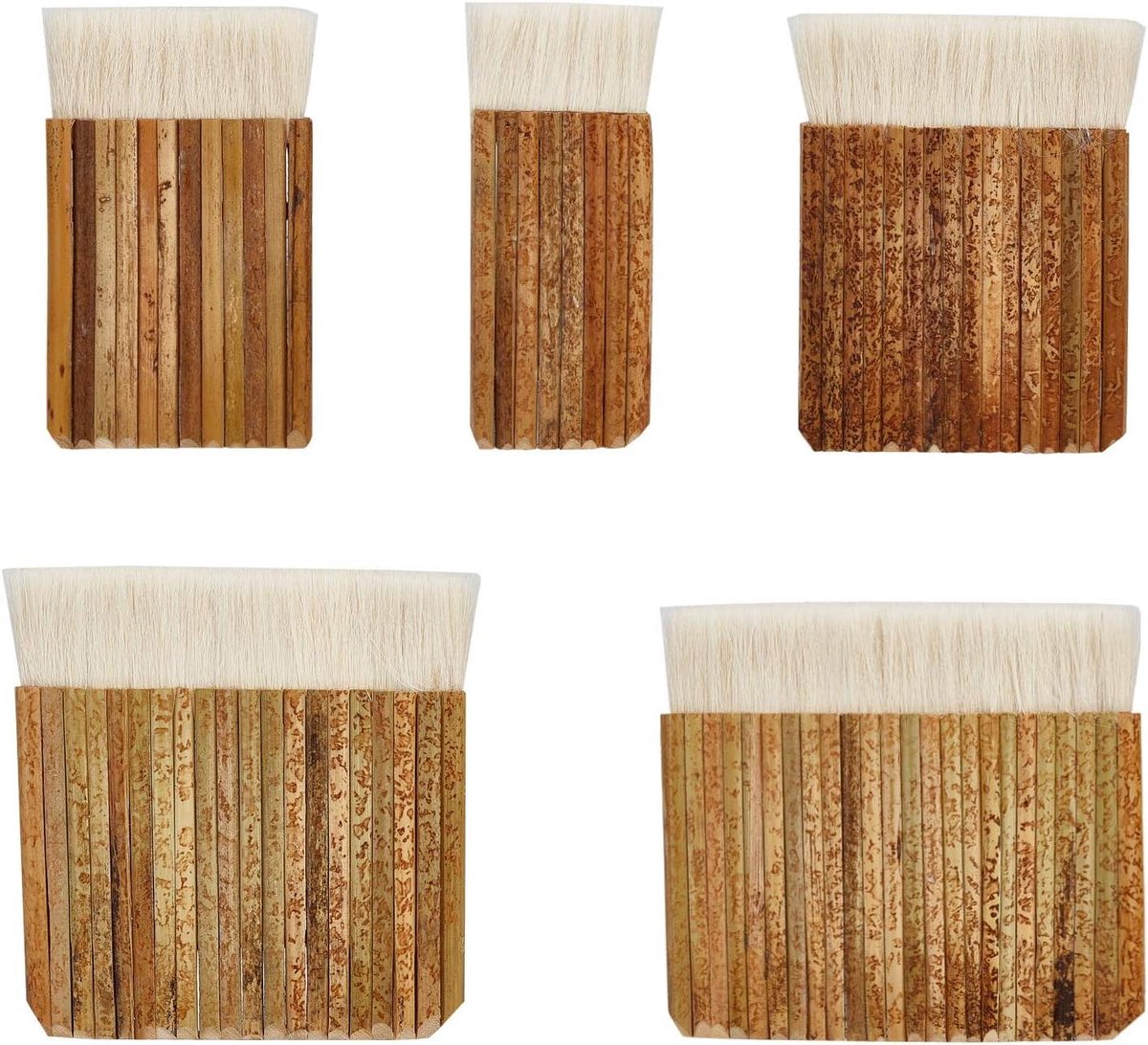 Aquarel Borstels Set met Houten Handvat voor Diverse Toepassingen in 5 Maten