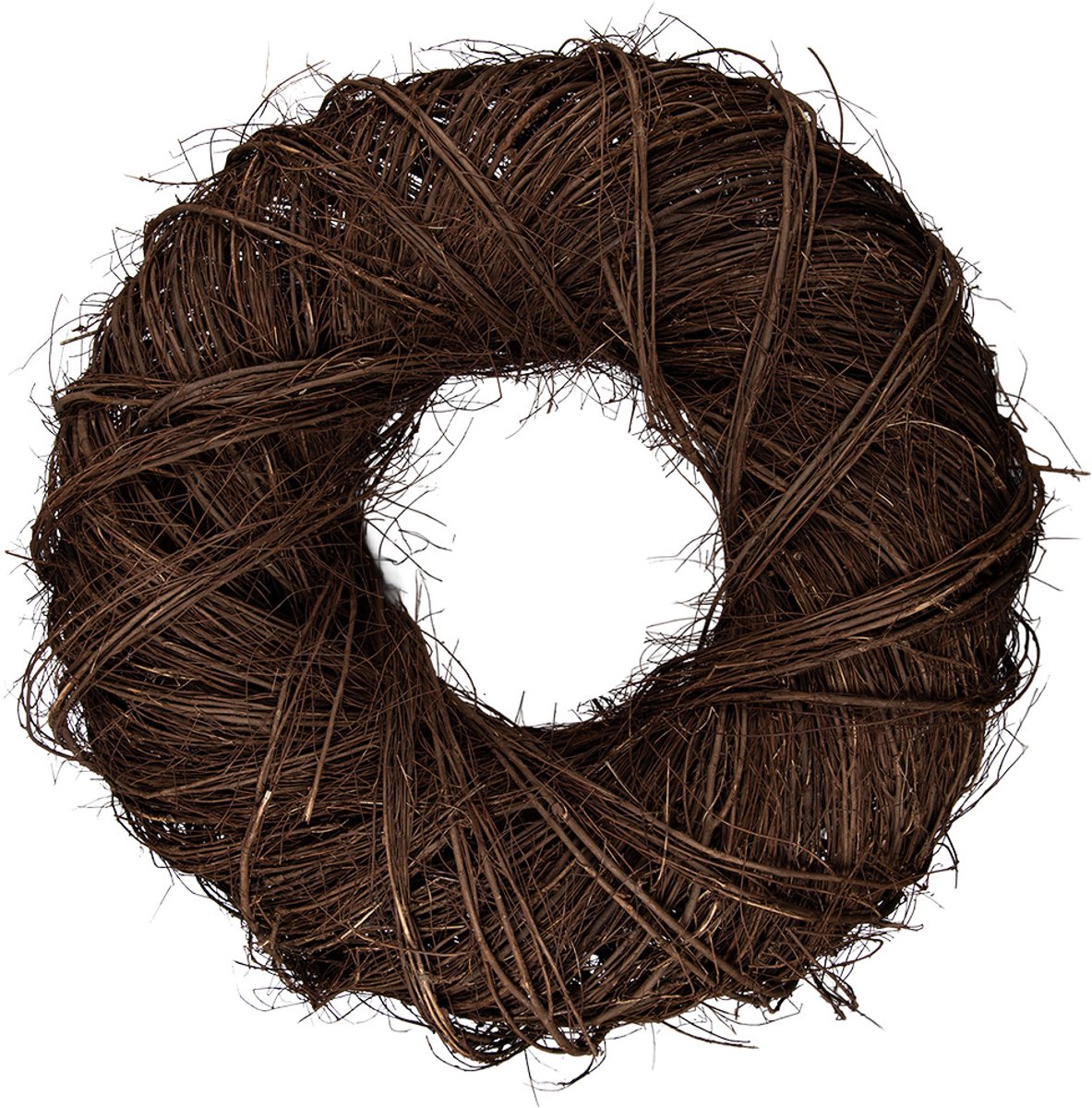 Clayre & Eef Krans Ø 80x23 cm Bruin Rotan