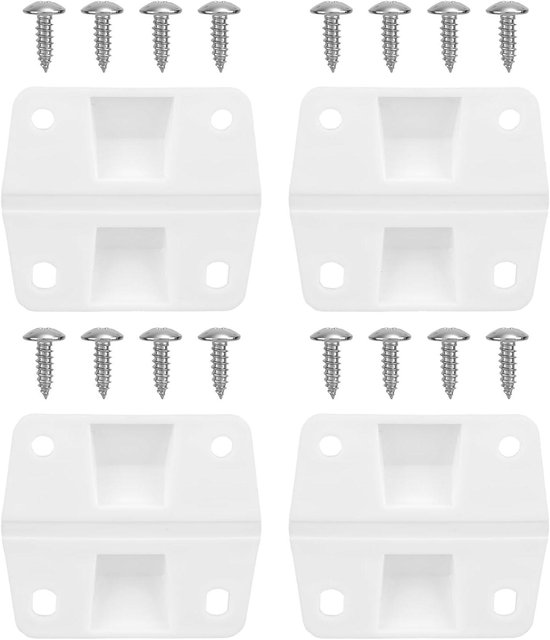 2-pack koelere kunststof scharnieren met schroevenset, vervangende 2-pack koelere kunststof scharnieren met schroevenset, vervangende