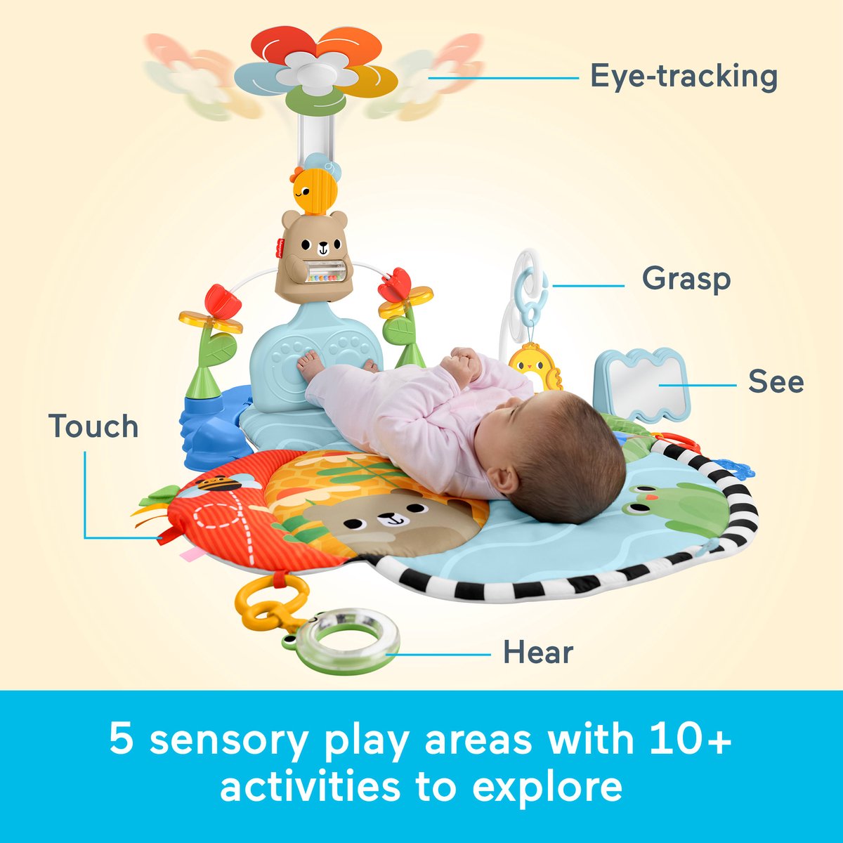 Fisher Price 3-in-1 Activiteitenmat Voetenspel — afbeelding 2