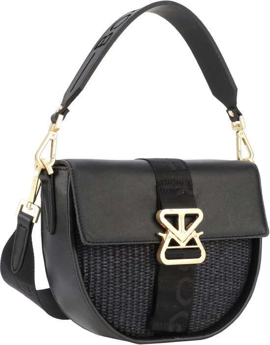Bogner Sac à épaule bandoulière Zuoz Rafia Cassy Shoulderbag Black Noir
