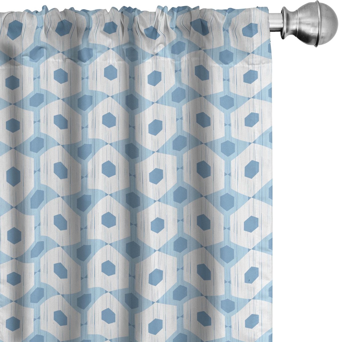 ABAKUHAUS Abstrakt Gordijnen – 2x75x225 cm – Hemelsblauw