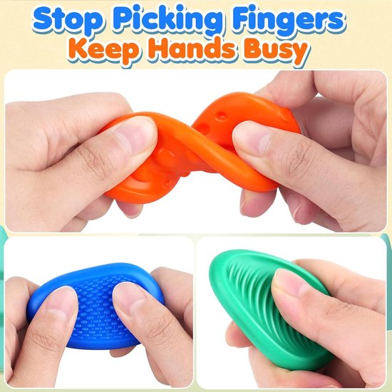 Jouets Anti-Stress - 6 pièces - Jouets de Soulagement du Stress - Fidget Toys - Jouets