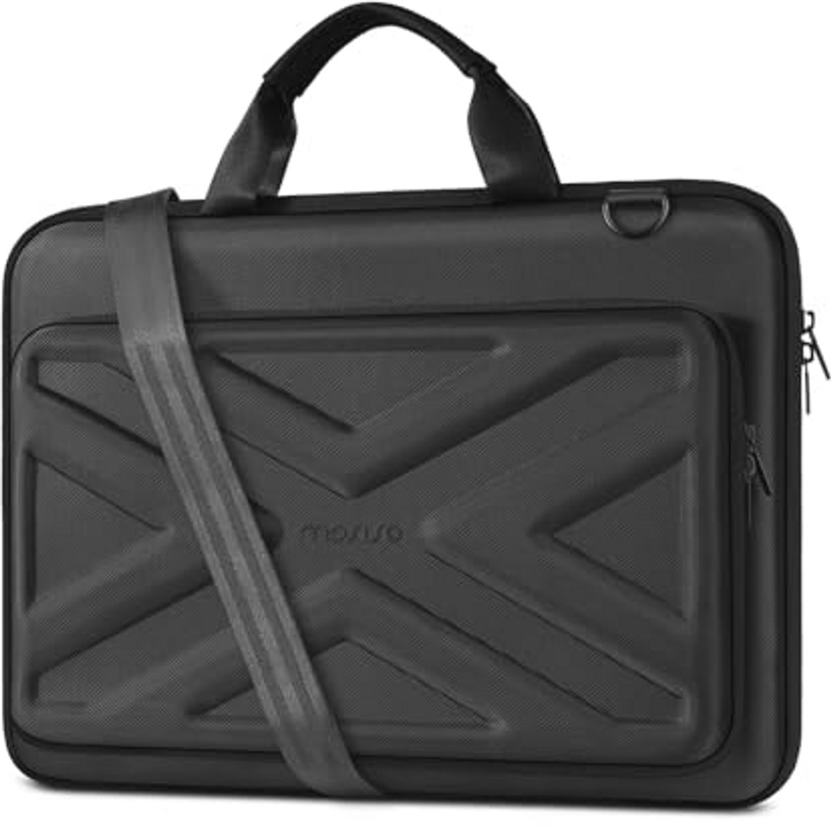 Hardshell laptop tas met schouderriem en voorvak voor mannen en vrouwen