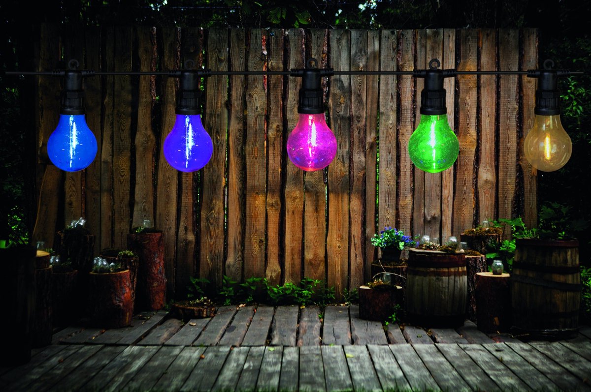 Annas collection - 10 Partylights 6 x 7 cm Multi Filament